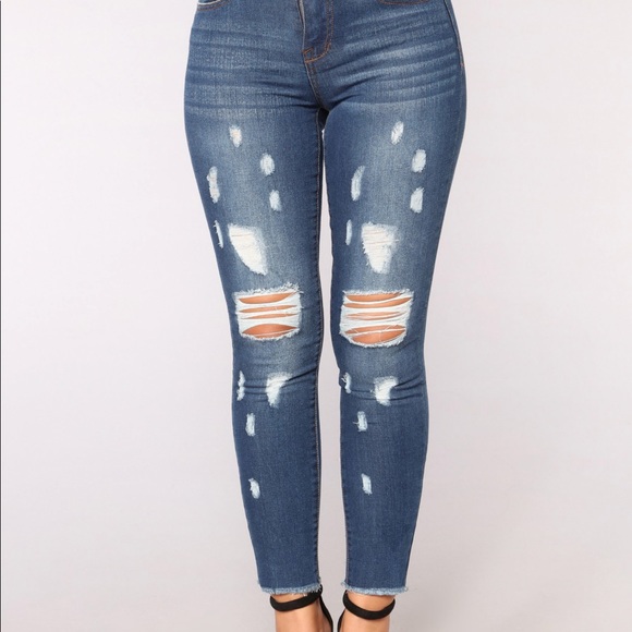 Fashion Nova Denim - Sky Walker Ankle Jeans